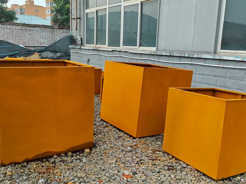 Corten Steel Planter Screens